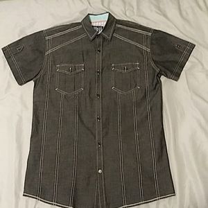 Black/gray dress shirt